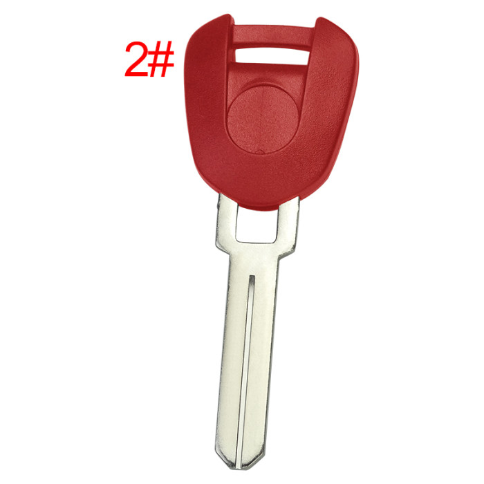 Honda-Motor bike key blank with  blade with badge , pls choose color