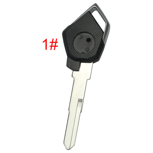 For KAWASAKI motorcycle key blank with left blade with badge , pls choose color
