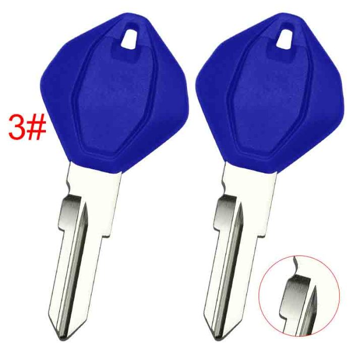 For Ducati motor  key blank with right without badge , pls choose color