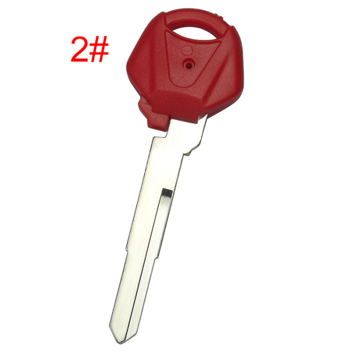 For  Yamaha motorcycle transponder key blank with left blade 54mm， pls choose color