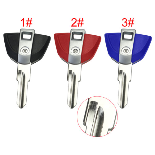 For BMW  Motrocycle key blank with badge with right blade  ，pls choose color