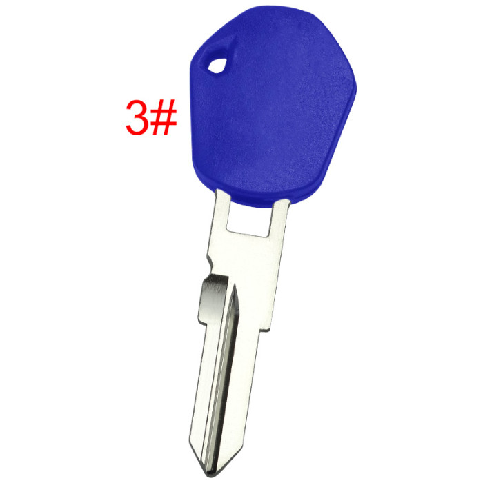 KTM Motocycle car key blank with left blade with printed badge, pls choose color