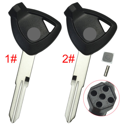 For Suzuki motorcycle bike key blank with badge , pls choose blade