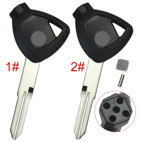 For Suzuki motorcycle bike key blank with badge , pls choose blade