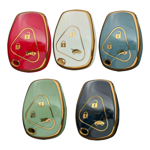 Copy For Renault 3 button  TPU protective key case, please choose  the color