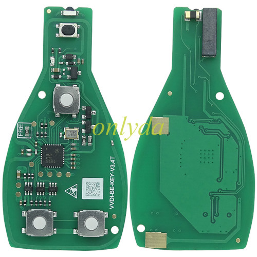 XNBZ01Xhorse VVDI FBS3  BE.BGA,NEC  Key Pro Improved Version Mercedes-Benz 3 button remote key with 434mhz (with token), only PCB