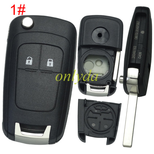 For Opel remote key shell ,2B/3B ,pls choose the button