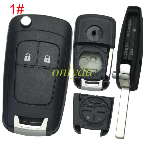 For Opel remote key shell ,2B/3B ,pls choose the button