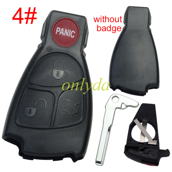 For Benz remote key blank without logo ,with blade, pls choose the button