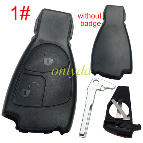 For Benz remote key blank without logo ,with blade, pls choose the button