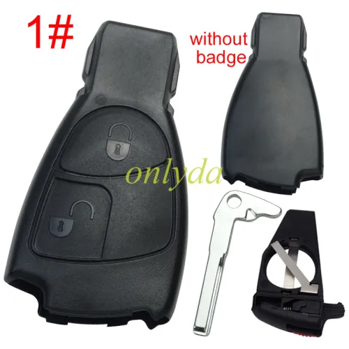 For Benz remote key blank without logo ,with blade, pls choose the button