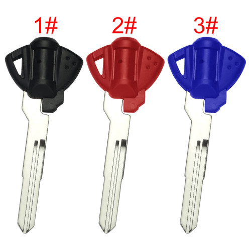 Suzuki motorcycle key shell with left blade with badge , pls choose color