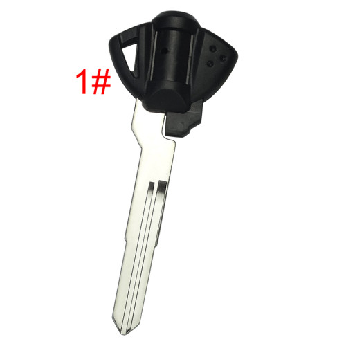 Suzuki motorcycle key shell with left blade with badge , pls choose color