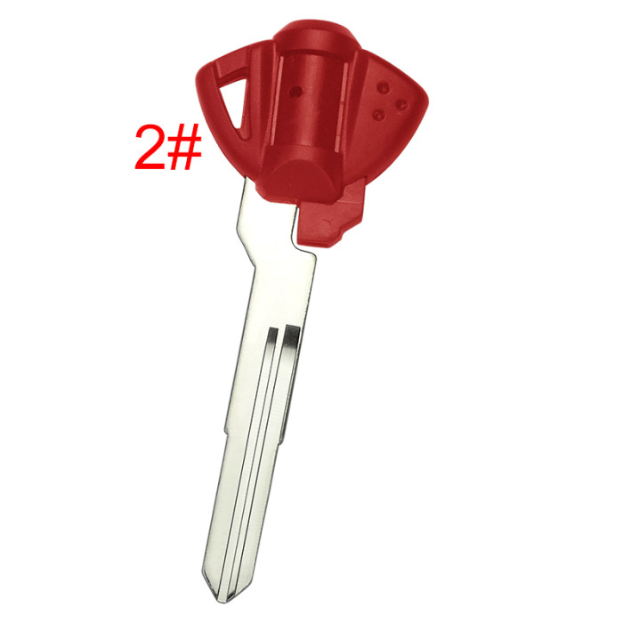 Suzuki motorcycle key shell with left blade with badge , pls choose color