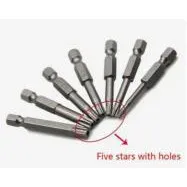 Safety Star Phillips Screwdriver Bit Set T10-T40 2  Length  7 Pieces/ lot
