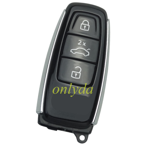 Uninitialized High configuration original Audi 3 +1 button remote key MLB chip 5M for 2019 - 2022 Audi Smart Key 4B  with 433mhz FSK model   for  Audi A6 A7 A8 , twice  trunk   FCC : IYZ-AK2 Part #: 4N0.959.754.AM