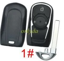Buick Keyless Smart 2 button remote key with 7952E HITAG2 46chip- 433mhz ASK model Opel Astra K insignia FCCID:HYQ4EA P/N: 13508410