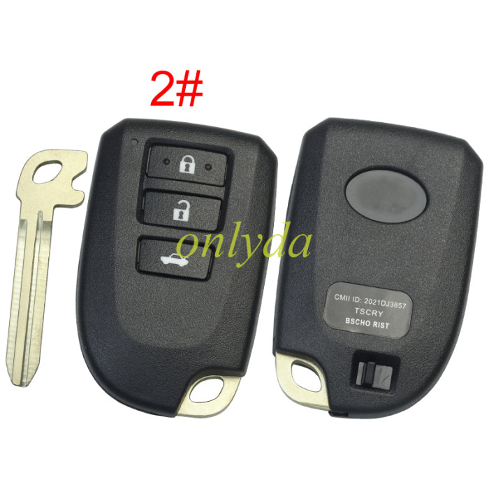 For Toyota Vios 2 button small key case