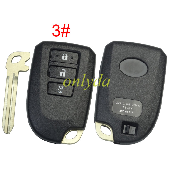 For Toyota Vios 2 button small key case
