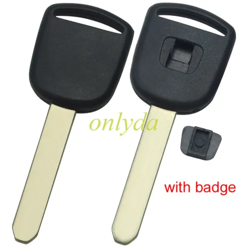 For  Honda transponder key shell，with badge