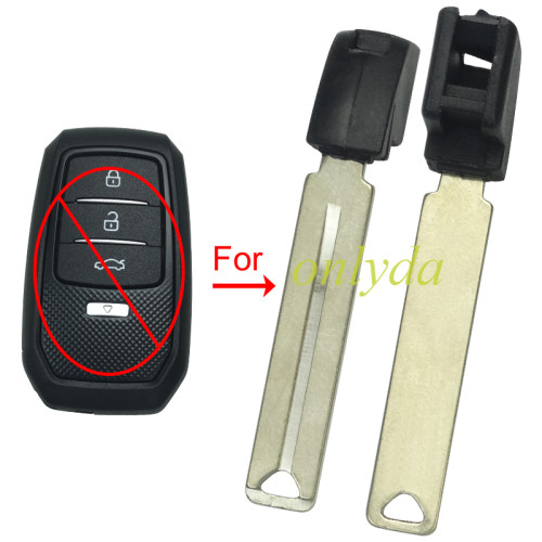 For Toyota  emmergency key blade use for large cards Key blade with hole