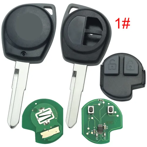 For Suzuki SX4 2 Button remote key with 315mhz /433 with 7936 chip FSK KYDZ， pls choose frequency and model