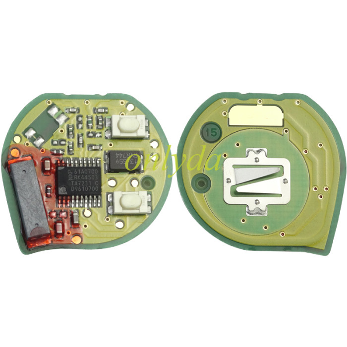 For  original Suzuki 2 button remote key 433.92MHZ  chip Hitag2 Model No:T68L0, original PCB+aftermarket key shell