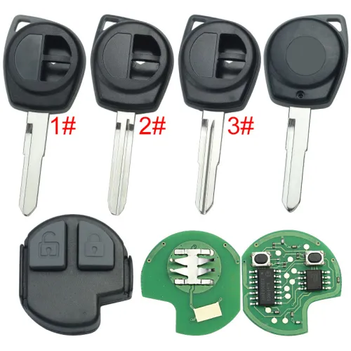 For Suzuki SWIFT 2 Button remote key with 315mhz /433 with 7936 chip ASK  pls choose frequency and model