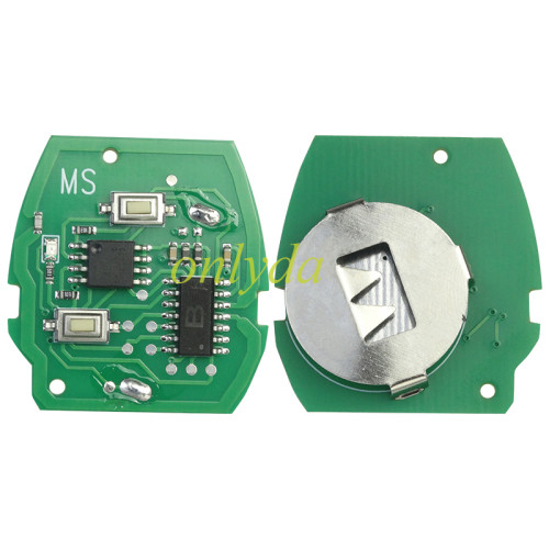 For MINI 2 button remote key with PCF7930AS chip 434mhz/315mhz