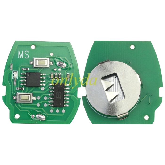 For MINI 2 button remote key with PCF7930AS chip 434mhz/315mhz