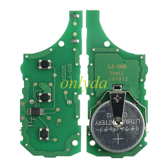 For Range Rover 3 button remote key with 315/434mhz PCF7936 (HITAG2) chip