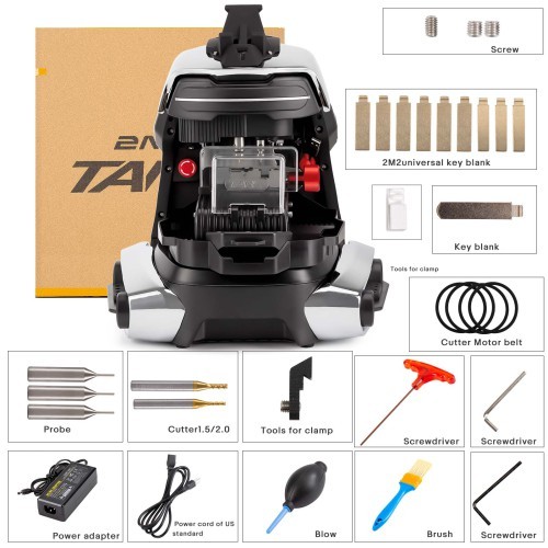 2M2 TANK 2 Pro TANK II Pro CNC Key Cutting Machine ， Mobile APP Control，support Add House Keys Mul-T-lock, Dimple, Multi-point Keys
