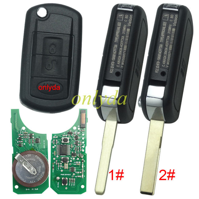 For  Discovery III 3B remote key with 7941 chip 315mhz/433mhz