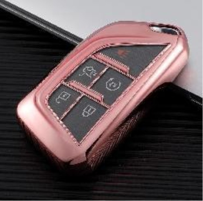 For Cadillac XT5 XT4/XTS/XT6/CT6/ATS-L 5button TPU protective key case , please choose the color