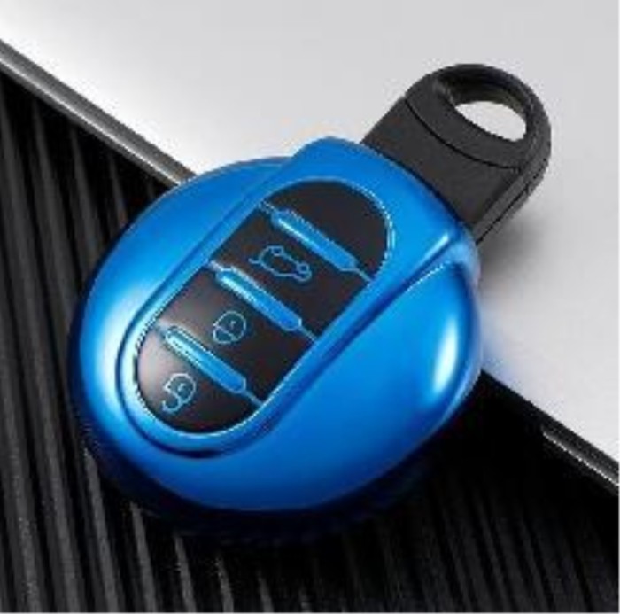 For BMW MINI cooper R55/R56/R60 3 button TPU protecive key case ,please choose the color