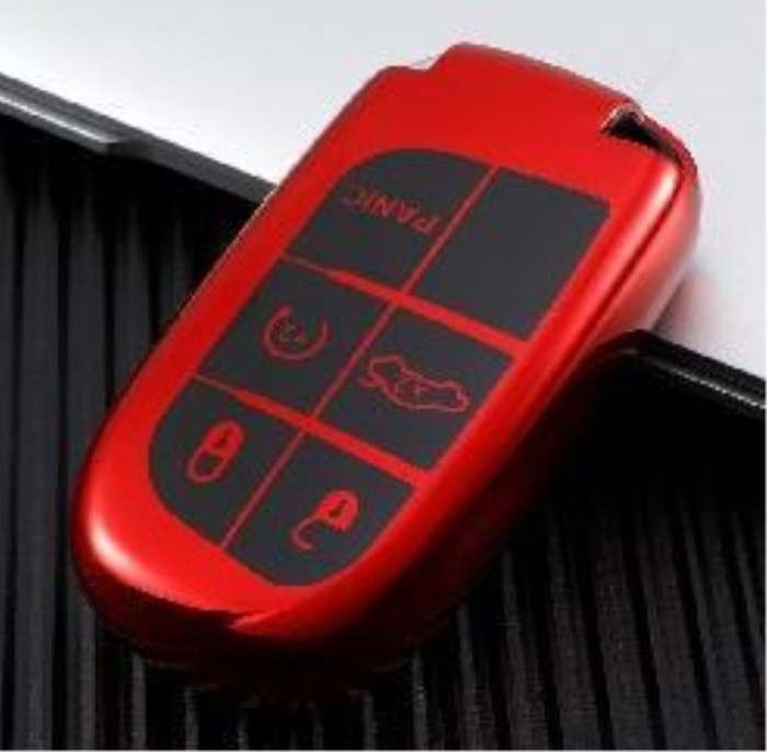 For Jeep, free light, dodge, coolway 5 button TPU protective key case , please choose the color