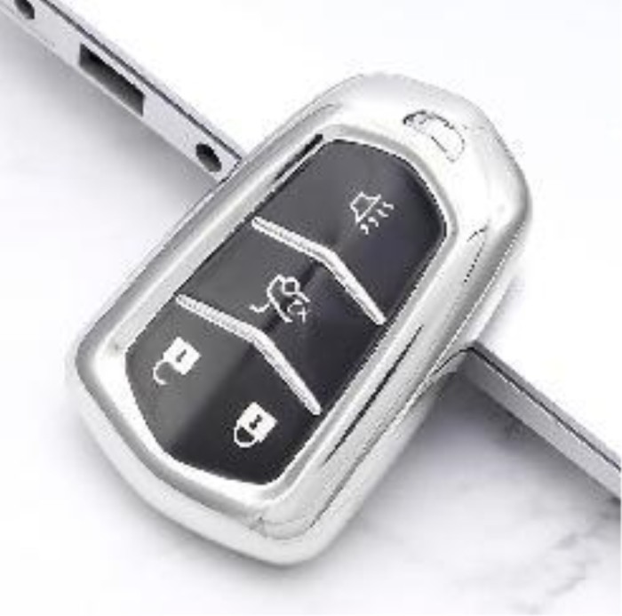 For Cadillac CT6,XT4，XT5,XT6 4 button TPU protective key case , please choose the color