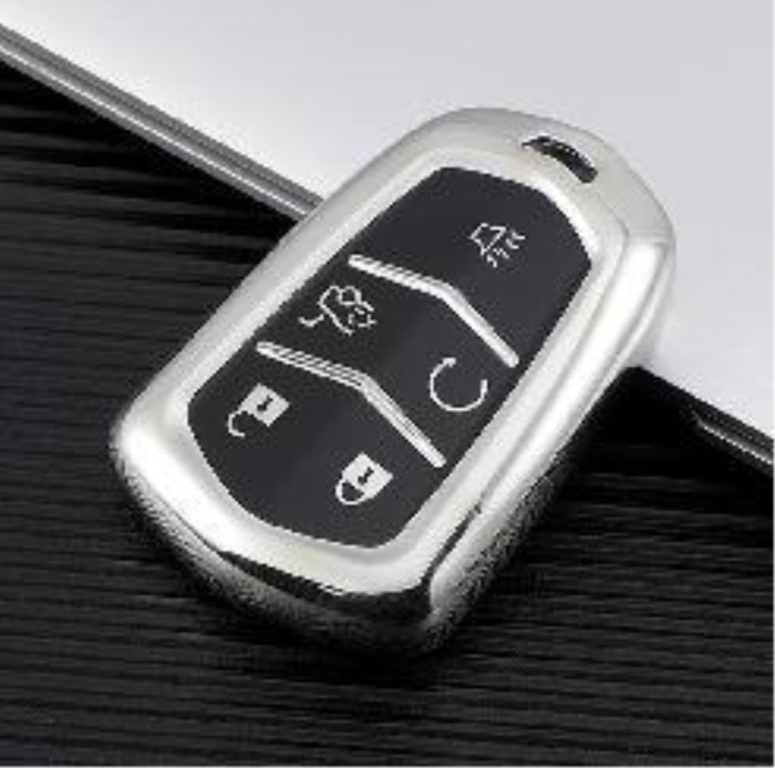 For Cadillac CT6，XT4，XT5，XT6 5 button TPU protective key case , please choose the color
