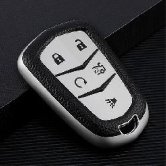 For Cadillac 4 button TPU protective key case , please choose the color
