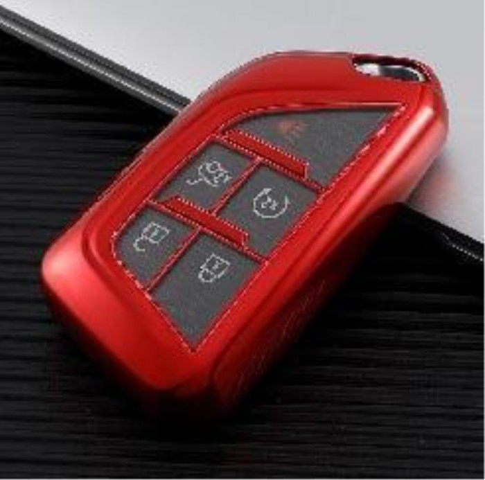 For Cadillac XT5 XT4/XTS/XT6/CT6/ATS-L 5button TPU protective key case , please choose the color