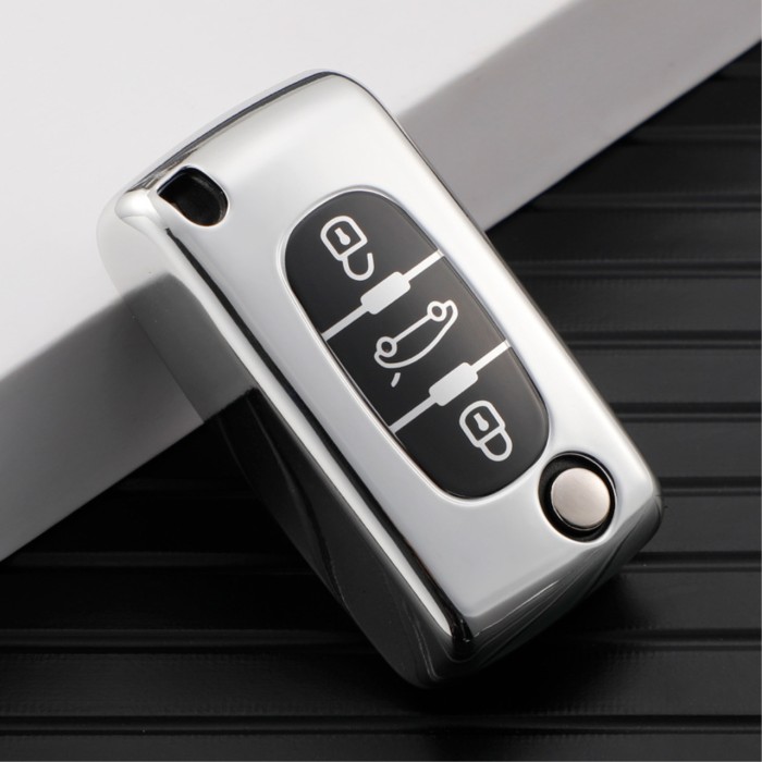 For Citroen 3 button TPU protective key case ,please choose the color