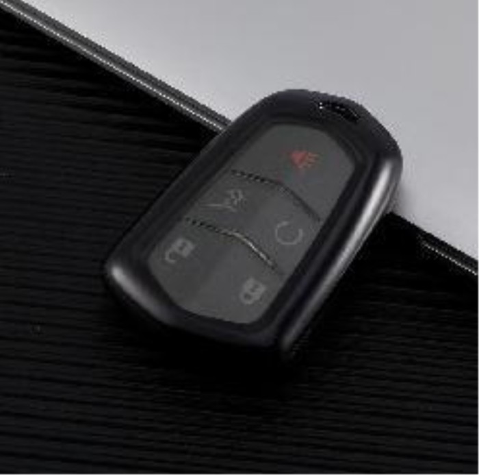 For Cadillac TPU protective key case  black or red color, please choose