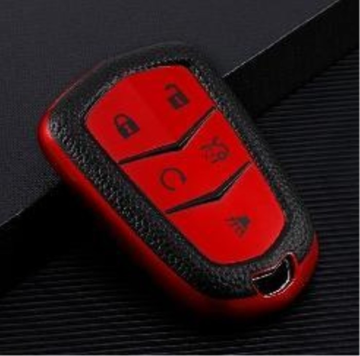 For Cadillac 4 button TPU protective key case , please choose the color