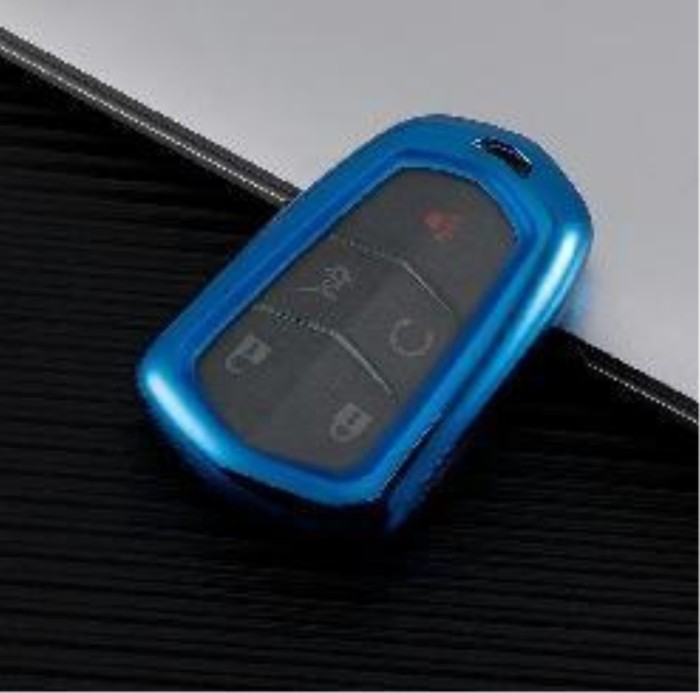 For Cadillac TPU protective key case  black or red color, please choose