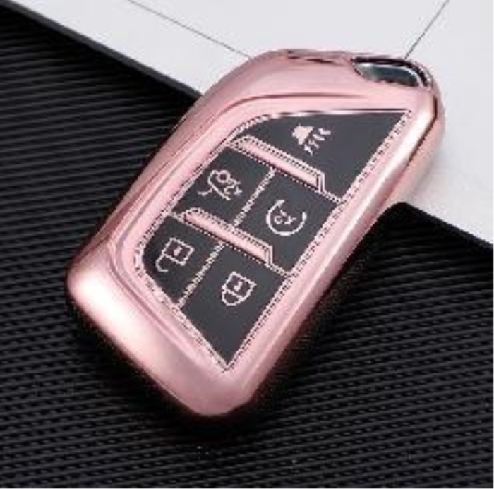 For Cadillac XT5 XT4/XTS/XT6/CT6/ATS-L 5button TPU protective key case , please choose the color