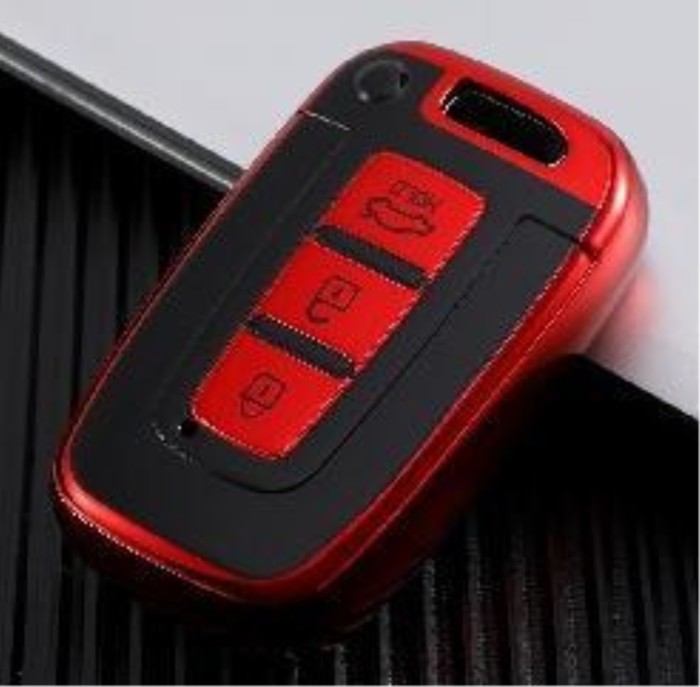 For Hyundai 3 button  TPU protective key case,please choose the color