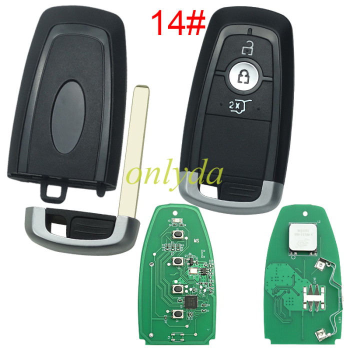 For keyless 3 button remote key with 434mhz with ID49 chip A2C93142100 HSCT-15K601-DC