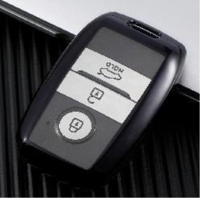For KIA TPU protective key case  black or red color, please choose