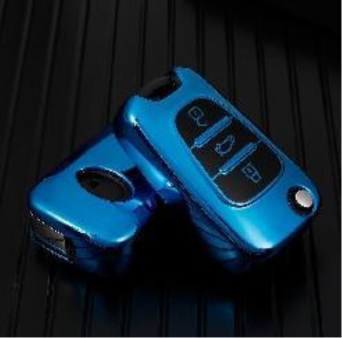 For Hyundai ix35 3 button  TPU protective key case,please choose the color