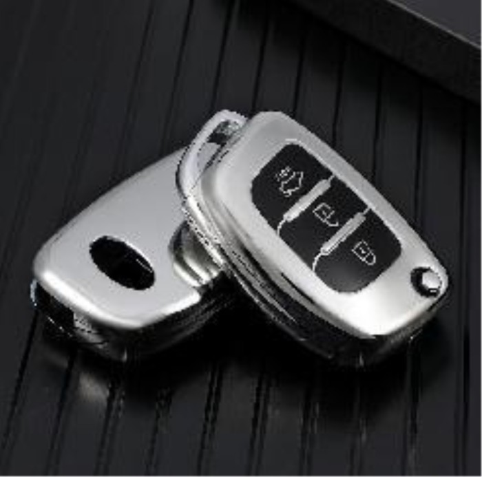 For Hyundai IX25 IX35 3 button  TPU protective key case,please choose the color